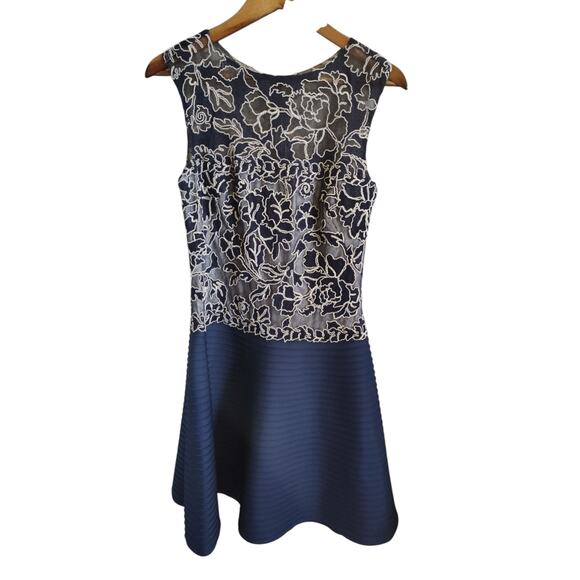 Tadashi Shoji Dress Navy Womens Size 8 - Picture 2 of 4